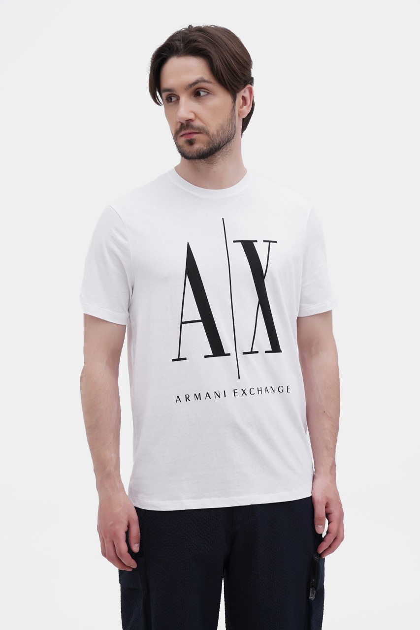 Біла футболка Armani Exchange